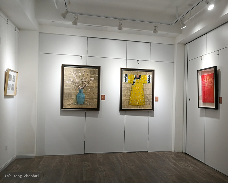 Artist Yang Zhaohui, Artist Zhaohui Yang, Artist Zhao hui Yang, Yang Zhaohui artwork, China contemporary art, original artwork, original painting, Chinese robe, still life, oil painting, acrylic paint