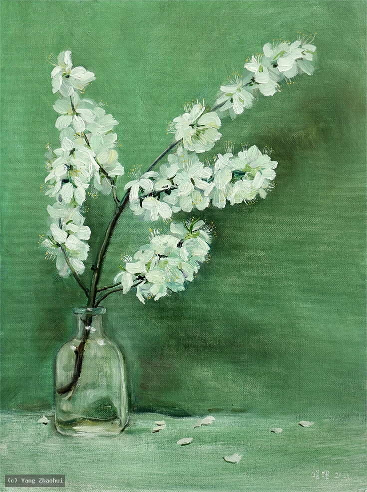Artist Yang Zhaohui, Artist Zhaohui Yang, Artist Zhao hui Yang, Yang Zhaohui artwork, China contemporary art, original artwork, original painting, Chinese robe, still life, oil painting, acrylic paint